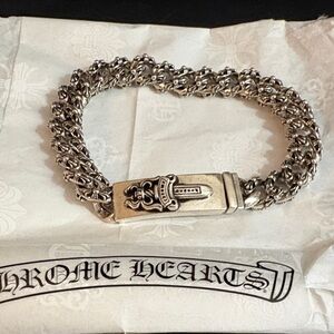 Chrome Hearts Silver Dagger Bracelet